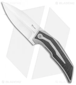 Reate Knives Bharucha T4000 Frame Lock Knife Carbon Fiber/Ti (3.8" Satin)