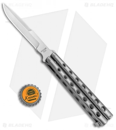 Schrade USA Manilla Folder Butterfly Knife (4.1" Satin D2) SCMF - Image 4