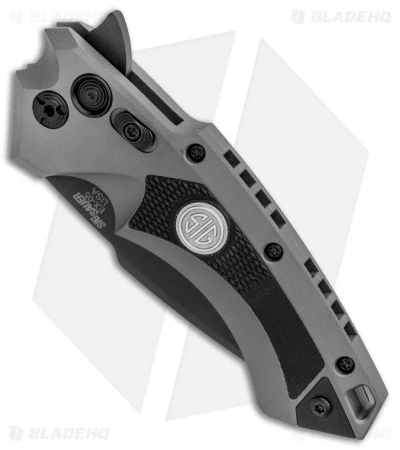 Hogue Sig Sauer X5 Spear Point Flipper Knife Gray (3.5" Black) 36572 - Image 2