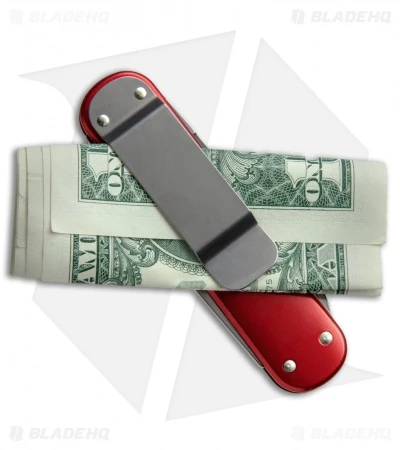 Victorinox Swiss Army Knife Money Clip Red Alox 53739 - Image 4