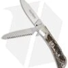 AKC Speed Hunter 2 Blade Automatic Italian Knife Stag Horn (3" Polish)