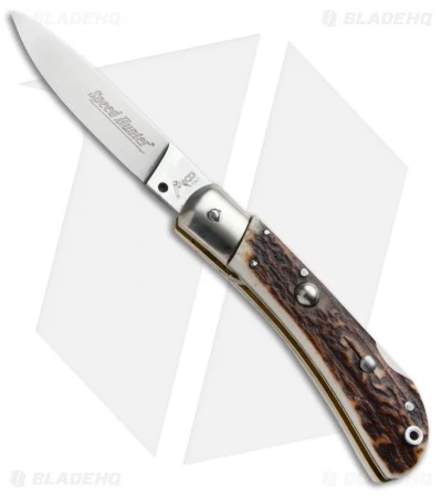 AKC Speed Hunter Automatic Italian Knife Stag Horn (3" Polish)
