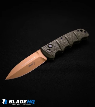 Boker Desert Warrior Kalashnikov Dagger Knife OD Green (3.25" Copper AUS 8) - Image 3