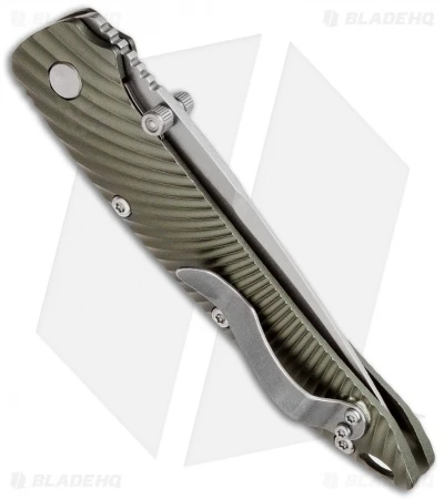 Kizer Sliver Sunburst Liner Lock Knife Green T6 (3.5" Stonewash) Ki4419A3 - Image 2