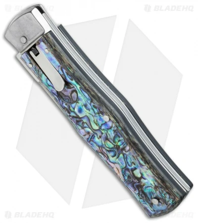 Mikov 241 Predator Leverlock Automatic Knife Abalone (3.75" Polish) - Image 3