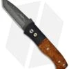 Emerson Protech Custom CQC-7 Desert Ironwood Automatic Knife (3.25" Damascus)