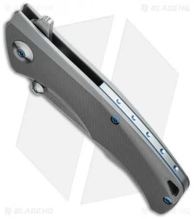 Reate Knives Torrent Flipper Frame Lock Knife Titanium (3.625" Satin/SW) RWL-34 - Image 2