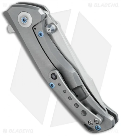 Reate Knives Torrent Flipper Frame Lock Knife Titanium (3.625" Satin/SW) RWL-34 - Image 3
